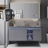 MP BC 10145 Bathroom Cabinet with LED Mirror Cabinet Double Sinks