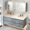MP BC 1084 Modern Vanity One Piece Ceramic Basin Home Bathroom Sink Cabinet