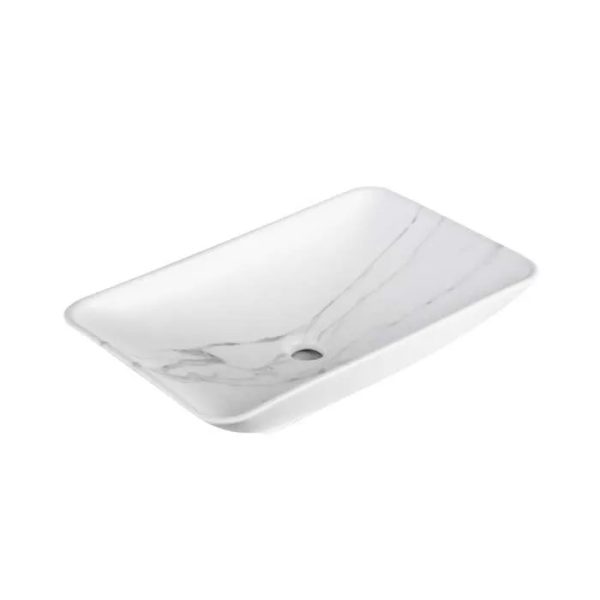 Factory Wholesale Ballaro Marbo Ceramic Above Counter Basin