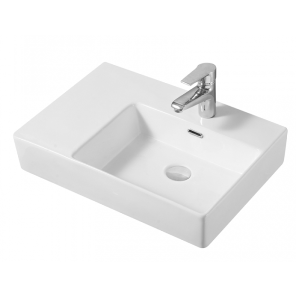 China Sanitary Ware Factory Wholesale Cube Wall Basin Right Hand Bowl
