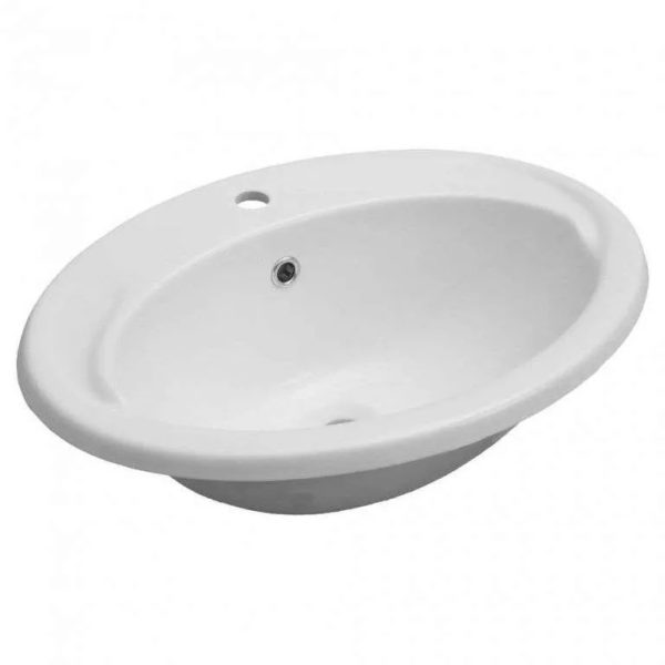 Wholesale Semi-Recess Oval Ceramic Above Counter Washing Basin