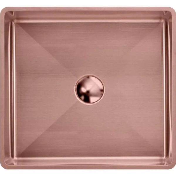 Wholesale Basin Milan Rectangular SS Inset Copper Basin Overhead