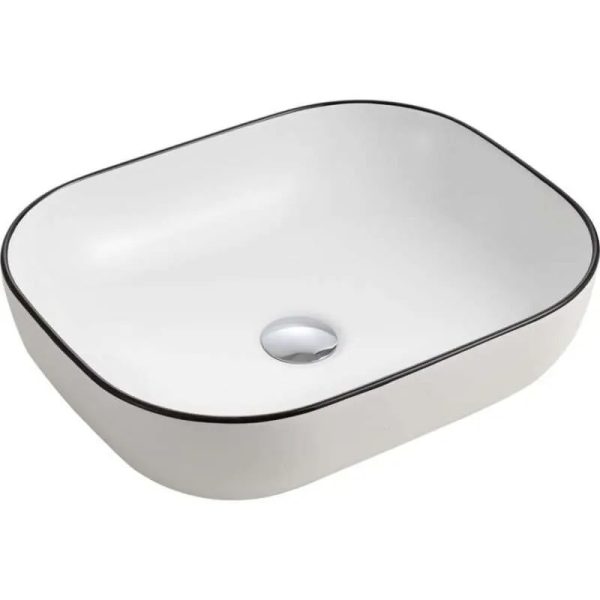 China Basin Factory Wholesale Naples Black Line Counter Top Basin