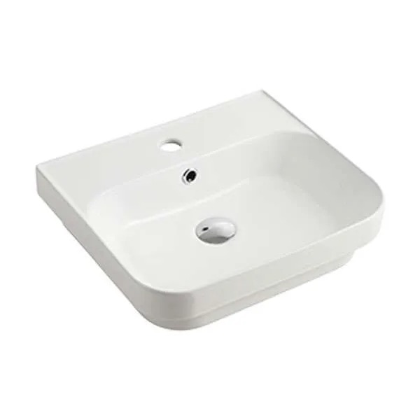 China Bathroom Basin Factory Wholesale Romano Semi Insert Basin