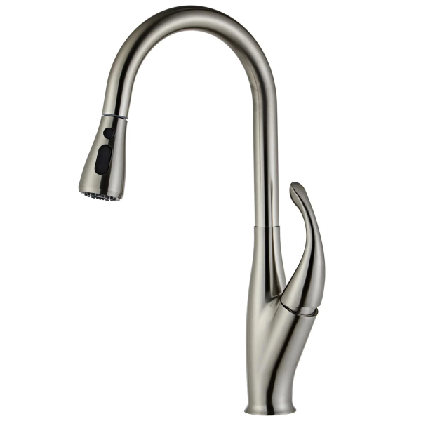 New Design Slim Stainless Steel Pull Out Kitchen Faucet 3 Way Sink Faucet