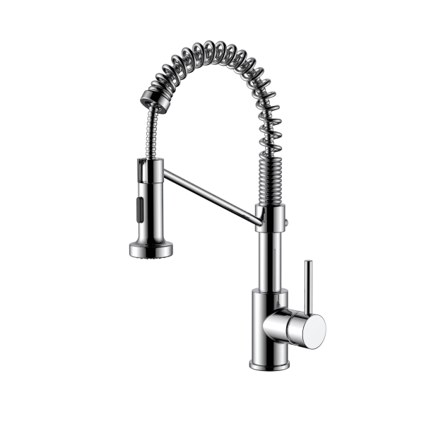 Brass Pull out Kitchen Faucet with Two Water Outlet Modes