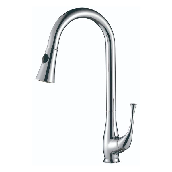 High Eblackality Brushed Single Lever Pullout Kitchen Faucet