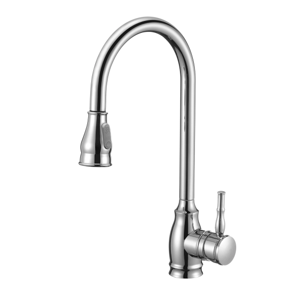 Kitchen Faucet with Pull Down Sprayer Brushed Nickel
