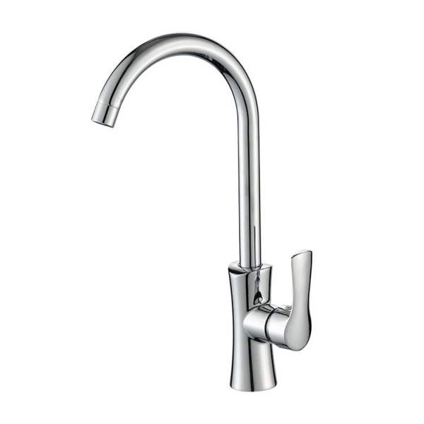 Modern Chrome Plated Brass Kitchen Faucet