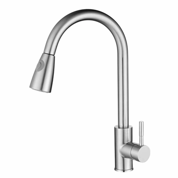 Stainless Steel Kitchen Sink Faucets With Pull Down Sprayer