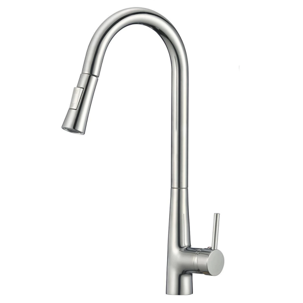 Fashion Plated Color Stainless Steel Pull Out Kitchen Faucet