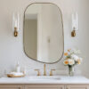 MP LM 1028 Wall Stainless Steel Framed Modern Farmhouse Wall Mirror