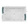 MP LS E0197 Hot Sale 2 Person White Acrylic Freestanding Bathtub