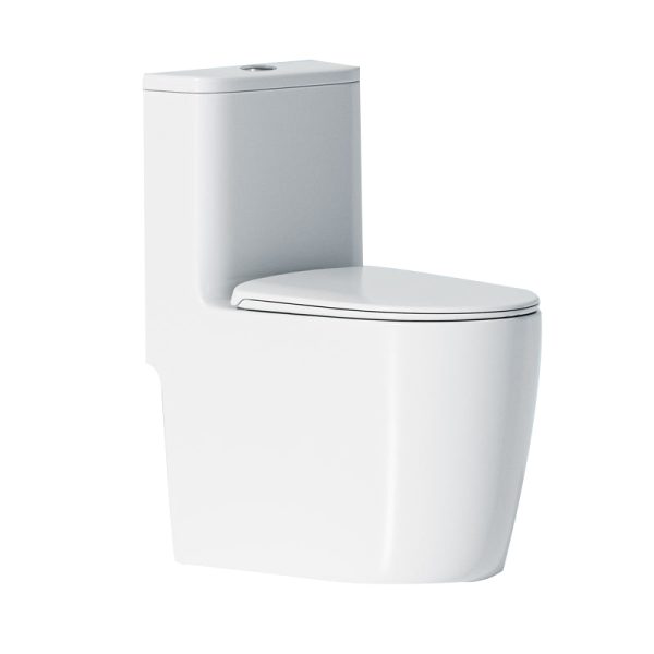 New Design Inodoro Round Tornado Siphoni rap One Piece Toilet