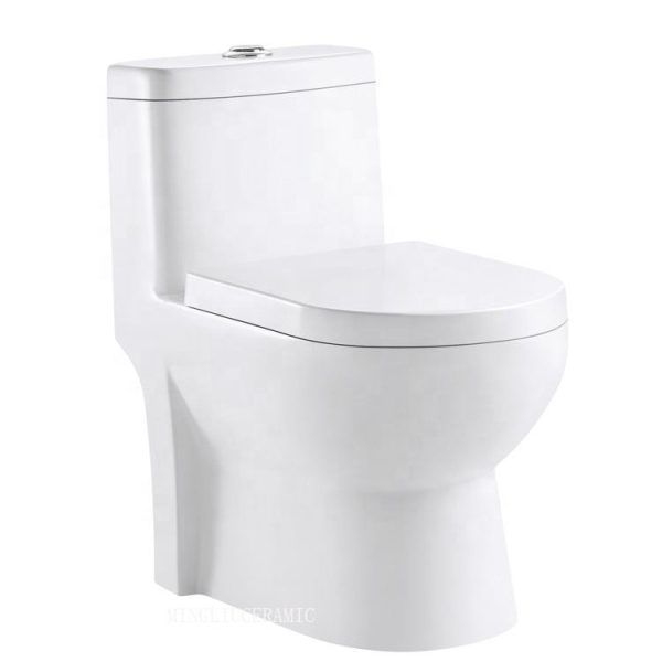 Bathroom Washdown Floor Mounted One piece Ceramic Toilet