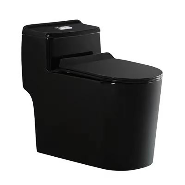 Bathroom Products Matte Black Toilet Ceramic One Piece Toilet