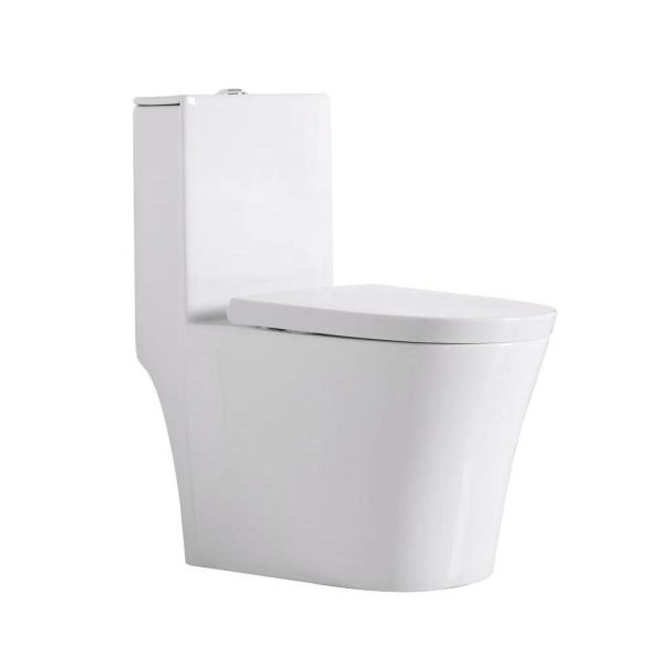 Modern Basin Bathroom Rimless One Piece Toilet
