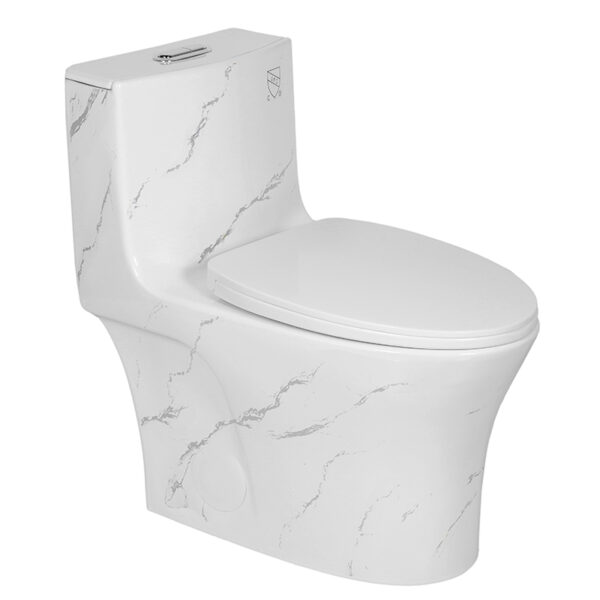 MP OR 2117 Ceramic Siphonic One Piece Toilet Bowl Bathroom Marble Colored Toilet