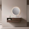 MP RM2609 Modern Marble Vanity Set Walnut Colored Bath Wall Mount for Bathroom Vanity