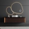 MP RM2625 Luxury Sink Storage Vanity Wall Mounted Solid Wood Bathroom Cabinet
