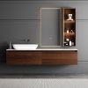 MP RM2627 Solid Wood Bathroom Vanity LED Mirror Sink Cabinet