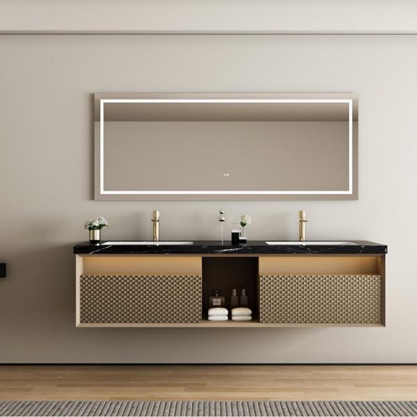 Luxury Tall Bathroom Vanity Floor Mounted Bathroom Sink Cabinet