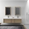 MP RM2667 Double Integrated Wash Basin Design Cabinet Bathroom Vanities