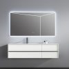 MP RM2671 Modern Solid Wood Bathroom Furniture Wall Mounted Double Deck Bathroom Cabinet