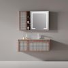 MP RM2684 Luxury Top End Made Mirror Small Wood Wall Mounted Modern Bathroom Cabinet Vanity