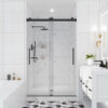MP SD1026 Matte Black Stainless Steel Accessories for Glass Door