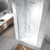 MP SD105 Retractable Double Open Accordion Glass Shower Door
