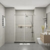 MP SD1055 Factory Direct Stainless Steel Frameless Sliding Shower Door