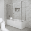 MP SDB 1026 Bathtub Shower Doors with Silent Hinges Factory Wholesale Easy Installation