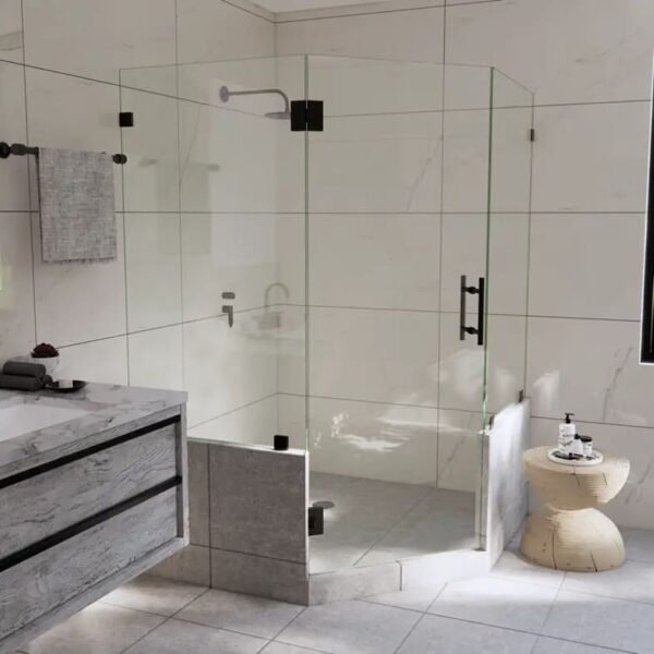 Commercial-Grade Frameless Hinge Shower Doors Wholesale Rates, Factory Direct Sales