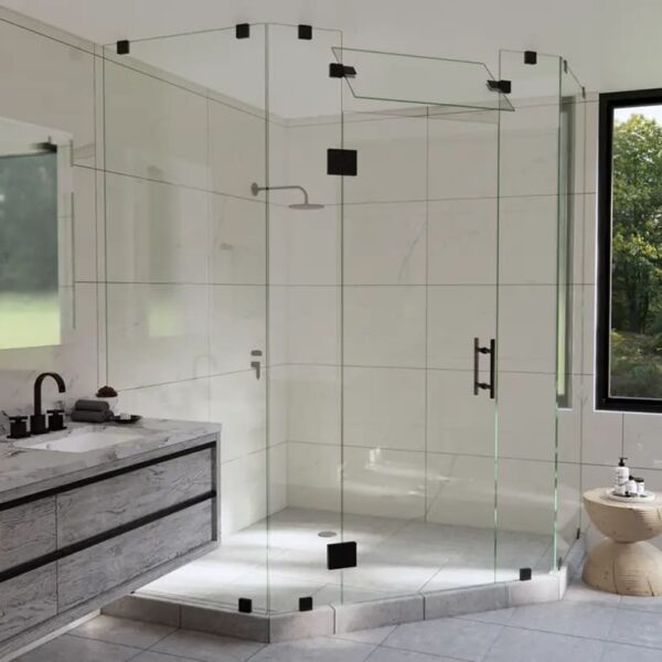 Sleek Frameless Shower Enclosure Hinge Doors Factory Price, OEMODM Available