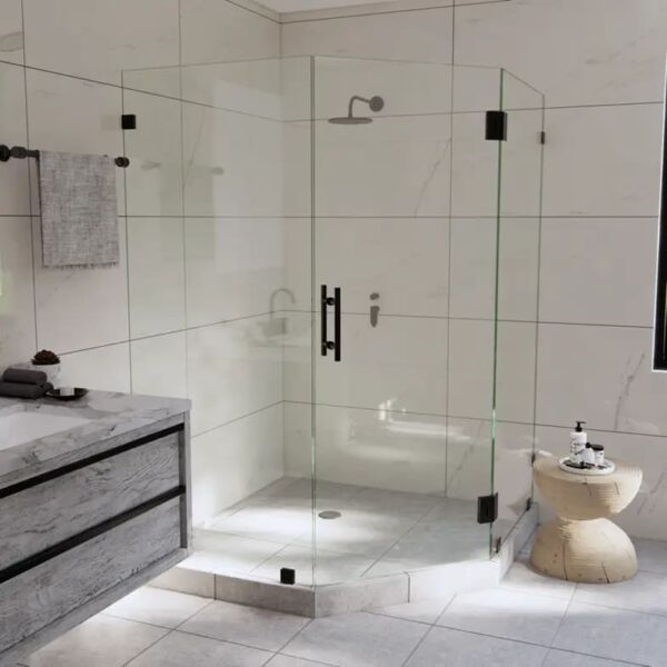 Customizable Frameless Glass Shower Doors Durable Hinge Design, Wholesale Supplier