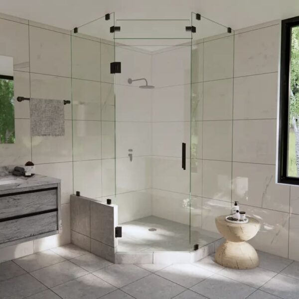 Luxury Frameless Shower Door with Hinge System Wholesale Price, Factory Quality Guaranteed