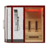 MP SR E014 2 Person Far Infrared Indoor Sauna Hemlock Wood Dry Sauna Rooms