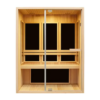 MP SR E018 Finland Far Infrared Sauna Room 3 Person Dry Sauna Rooms with Transom Window