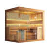 MP SR E068 Luxury Outdoor Multi person Russian Dry Steam Sauna Room Outdoor Garden Hemlock Wooden
