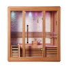 MP SR E078 Custom 2 6 People Red Shirt Solid Wood Indoor Dry and Wet Steam Indoor Sauna