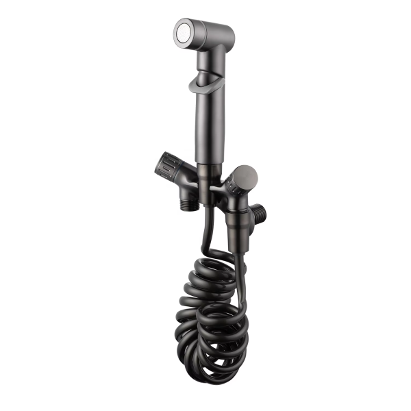 Toilet Spray Gun Brass Valve Wall Mounted Sink Shattaf Bidet Sprayer
