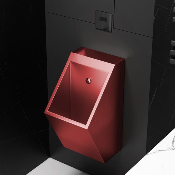 Light Luxury Modern Design Wall Mounted Stainless Steel Mens Urinal