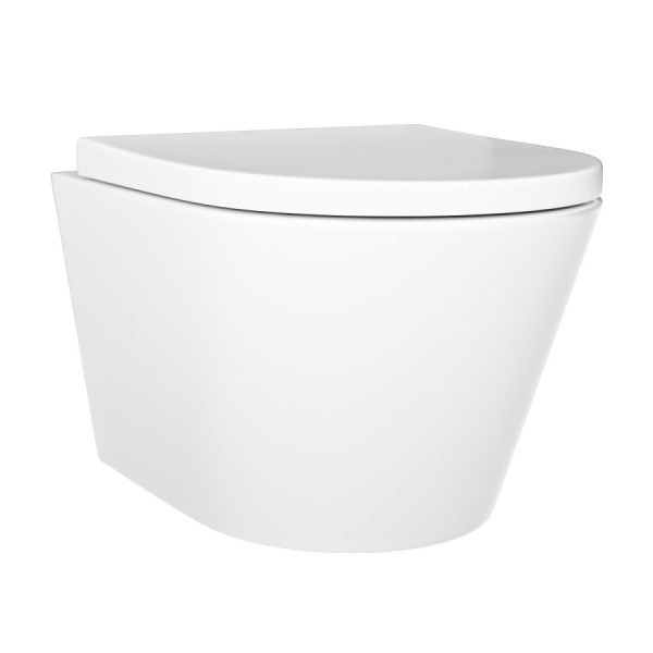 Factory Rimless Round OEM Wall Hung Toilet