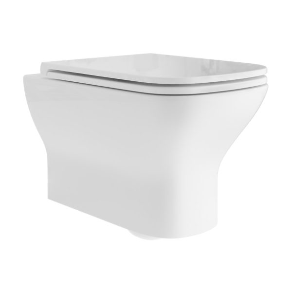 High Quality European Ceramic Sanitary Ware Matt White Wall Hung Toilets