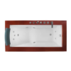 MP WS E0021 Bañera con faldón lateral doble para 1 persona, panel acrílico, bañera con hidromasaje, bañeras con hidromasaje