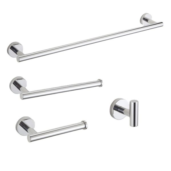 Manufacturer Home Decor 4 Pieces Stainless Steel Bathroom Accessories Set