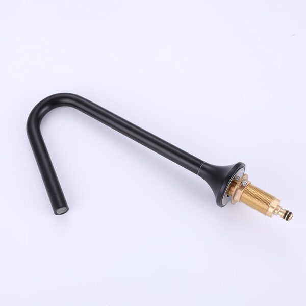 China Faucet Manufacturer and Supplier Matt Black 2 Handle Brass Bathroom Sink Faucet 3 Hole Desk basin faucets – Bild 18