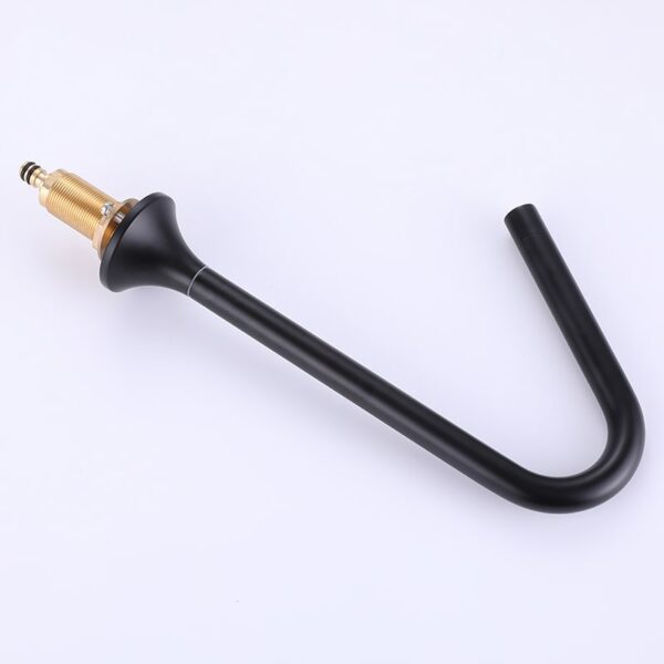 China Faucet Manufacturer and Supplier Matt Black 2 Handle Brass Bathroom Sink Faucet 3 Hole Desk basin faucets – Bild 19