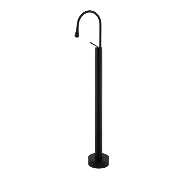 Matt Black Finished Freestanding Taps Solid Brass Hot and Cold Basin Mixer Faucet